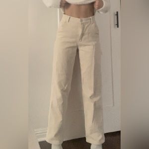 Cream, corduroy pants size US 2